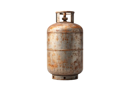 Old steel cylinder